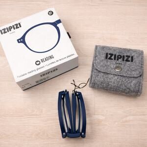 IZIPIZI NWT Foldable Reading Glasses NAVY BLUE +3.0 Eyewear Minimalist Light